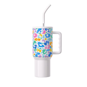 Meoky Gobelet isotherme en acier inoxydable 40 oz avec poignée escamotable pour Halloween, 100 % étanche, isolation sous vide 34 heures, pour le voyage - Product Image 3