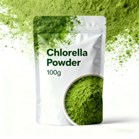 Poudre de spiruline et de chlorelle biologique en gros, personnalisable, extrait de chlorelle, poudre de chlorelle biologique
