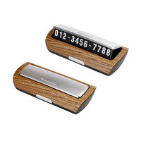 Plaque d'immatriculation temporaire universelle Micora de style luxueux en ABS pour voiture avec numéro de téléphone lumineux caché et ornement de tableau de bord mobile