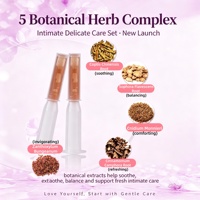 Mousse professionnelle à pH équilibré + Gel vaginal raffermissant aux herbes, ensemble de traitement intime féminin pour le resserrement et le nettoyage vaginal