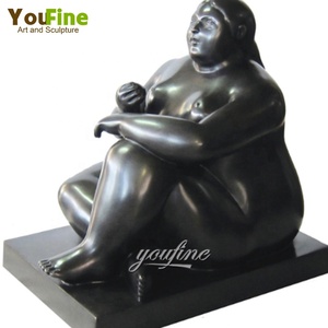 Sculpture moderne célèbre en bronze de couple dansant de Botero, statue pour décoration de jardin extérieur - Product Image 4