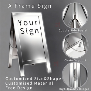 Letrero LED Digital Tipo A para Publicidad Exterior con Pantalla Luminosa, Letrero <span class=keywords><strong>de</strong></span> Acrílico y Acero Inoxidable para Tiendas, Salones y Aceras - Product Image 5