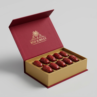 Boîte cadeau de luxe personnalisée aux dattes rouges |   Boîte à fermeture magnétique rigide de qualité supérieure pour jujubes |   Emballage alimentaire haut de gamme en gros