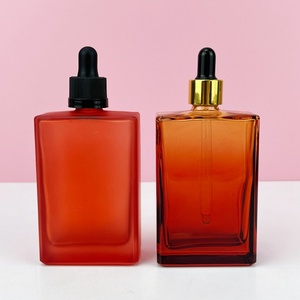 ขวดแก้วฝ้าทรงเหลี่ยมแบบหยดสำหรับบรรจุน้ำมันบำรุงผิว น้ำมันหอมระเหย หรือน้ำมันสำหรับจัดการหนังกำพร้า ขนาด 30 มล. 50 มล. 100 มล. - Product Image 6