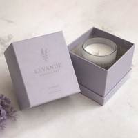 Caja de Regalo Rígida de Lujo de Dos Piezas con Tapa para Velas Aromáticas Cuadradas