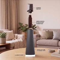 Diffuseur d'arômes intelligent sans eau, diffuseur d'huiles essentielles électrique en aluminium, lumière LED, commande vocale Google