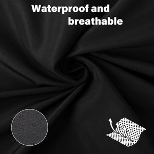 Cape de coiffeur jetable imperméable avec logo personnalisé, taille ajustable, anti-adhésive, de haute qualité, noire - Product Image 4