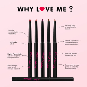 Waterproof Matte <b>Lip</b> Liner Pencil Long Lasting Makeup <b>Lip</b> Pen With Sharpener Portable <b>Lip</b> Contour Cosmetic Tool - Product Image 2
