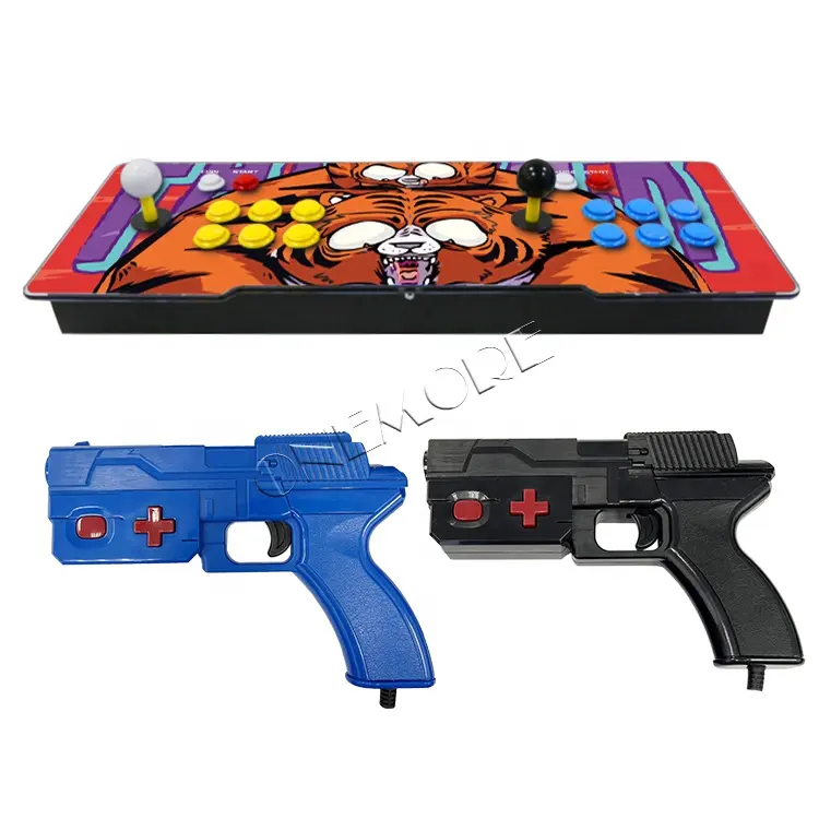 Arcade Game Console With Light Gun Games, Support Up To 180 Gun Games With Shock Recoil, Based On Game Board/Pc