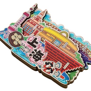 Shanghai City Scenic Refrigerator Magnets Irregular Shape Durable Travel Souvenir Gift - Product Image 1