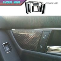 Intérieur de tableau de bord pour classe C W204 C63 2011 ~ 2013y Car Inter Full set Carbon Fiber Modified Parts Decorative Frame