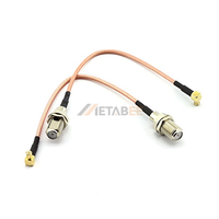 Cable Recto con Conector MCX a F, Tipo Hembra y Macho