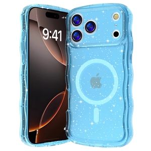 Coque <span class=keywords><strong>de</strong></span> protection magnétique antichoc <span class=keywords><strong>de</strong></span> luxe pour iPhone 17 Pro Max, motif vague, élégante et tendance - Product Image 5