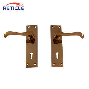 Serrure de porte à bouton à bas prix, fabriquée en Chine, de bonne qualité, avec poignée à levier, plaque de fixation, ensemble de sécurité et clés - Product Image 5