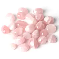 Piedras preciosas de cristal natural, piedra natural curativa de cuarzo transparente, piedra de Palma de cuarzo rosa, en venta