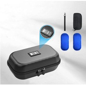 Estuche Refrigerador de <span class=keywords><strong>Insulina</strong></span> de Cuero Aislado Multifuncional de Gran Capacidad con Termómetro para <span class=keywords><strong>Diabetes</strong></span>, Diseño Personalizado de Fábrica OEM - Product Image 2