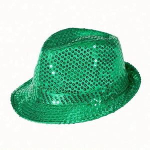 Wholesale Green Irish Festival St. Patricks Day Hat Green <b>Top</b> Hat With Beard Party Shamrock <b>Top</b> Hat - Product Image 3