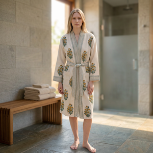 Export Quality Waffle Bath <b>Robe</b> Lightweight Cotton Spa <b>Robe</b> for Hotels Resorts and Home Use Available In Bulk Quantity - Product Image 1