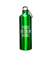 Bouteille d'eau en aluminium réutilisable écologique personnalisée en métal pour le sport en plein air avec logo personnalisé