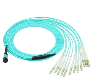 Hochwertiges 10 Gigabit Multi mode 40G Modul MPO-12 Core LC 3 Meter OM3 Glasfaser kabel