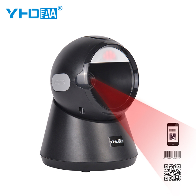 Omnidirectional 2D Desktop Barcode Scanner YHD-9100D China Manufacturer Customization Support for Supermarket Store
