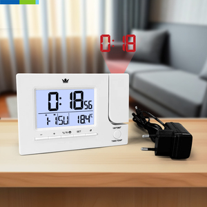 Horloge de <span class=keywords><strong>projecteur</strong></span> numérique intelligente alarme de répétition pivotante réglable avec affichage LCD de l'heure et de la température utilisation de salon extérieur de bureau - Product Image 3