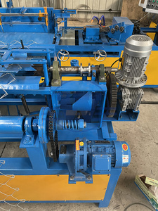 Diamond Mesh <b>Wire</b> Making Machine Motor Operated Chain Link Fencing Machine with PLC <b>Control</b> High Capacity Production - Product Image 6