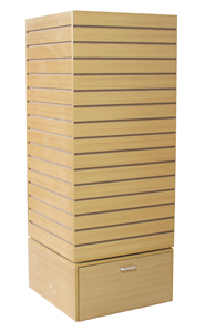 Luckeway — présentoir de vente au détail, panneaux en mélamine, magasin MDF, socle rotatif noir - Product Image 6