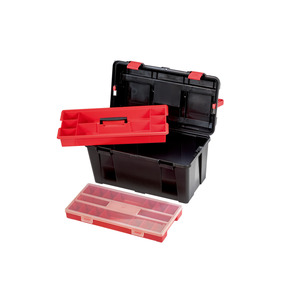 PARAT-Caja de herramientas de aluminio y acero de 21L, resistente al agua, de estilo profesional, tamaño personalizado, para talleres, bandeja de piezas pequeñas - Product Image 2