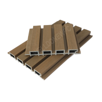 Prix d'usine Extérieur et intérieur Persiennes murales en bois composite imperméable Panneaux muraux décoratifs extérieurs en bois composite