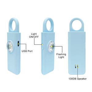 Llavero recargable por USB <span class=keywords><strong>de</strong></span> 130db, <span class=keywords><strong>alarma</strong></span> <span class=keywords><strong>de</strong></span> seguridad <span class=keywords><strong>personal</strong></span> con luz estroboscópica, protección para mujeres, alerta <span class=keywords><strong>de</strong></span> emergencia, PIN <span class=keywords><strong>de</strong></span> tracción, <span class=keywords><strong>ruido</strong></span> - Product Image 2