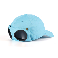 Casquette de baseball souple GL de haute qualité pour pilote et aviateur, avec verres, 6 panneaux, 100 % coton, boucle métallique sportive