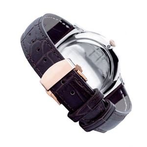 Reloj Mecánico para Hombre con Correa de Cuero Genuino, Cristal de Zafiro y Caja de Acero Inoxidable - Product Image 3