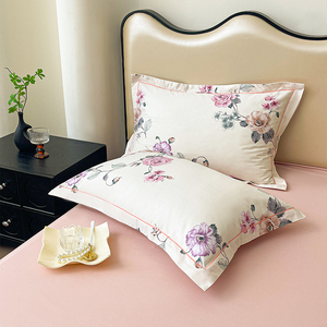 Ensemble de literie en coton floral French Rose <span class=keywords><strong>Manor</strong></span> |   Parures de lit imprimées romantiques pour une chambre confortable - Product Image 4