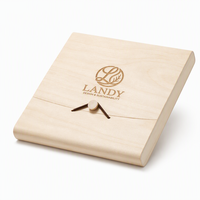 Boîte à thé en écorce de peuplier naturelle de qualité supérieure avec logo personnalisé, emballage en bois respirant et durable pour coffret cadeau de thé chinois