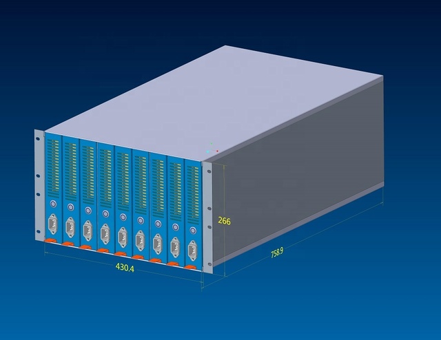 Optimized 6U Rackmount Enclosure 9 Blade Server case for Huge Data Center