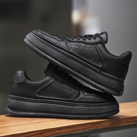 Nouvelle vente flash : Chaussures rétro en cuir PU respirant, semelle épaisse, rehaussantes, ultra-légères, antidérapantes, été/automne/printemps/hiver
