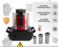 Four à fusionner l'or de 1 à 5 kg - Fonctionne avec de l'électricité à haute température et à haute efficacité, et est simple d'utilisation.