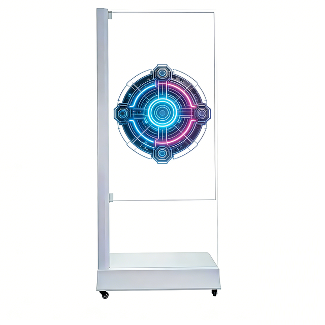 OLED Self-Emitting Transparent Touchscreen Display 55-inch High-Transparency Commercial with Animation & Graphics Customizable