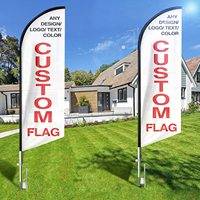 Drapeau publicitaire personnalisé en forme de couteau, double face, pour intérieur et extérieur, bannière commerciale en forme de plume – Vente en gros