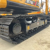 Offre Spéciale : Excavatrice sur Chenilles Sany 75C Pro d'Occasion avec Système Hydraulique Original et Faible Nombre d'Heures de Fonctionnement pour Projets Agricoles et de Construction