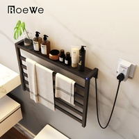 Porte-serviettes électrothermique en acier inoxydable pour salle de bains, support mural pour maison intelligente chauffe-serviettes électrique sèche-serviettes