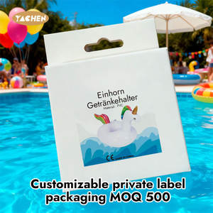 YACHEN nuovi supporti per bere gonfiabili galleggianti per bere sottobicchieri gonfiabili per piscina spiaggia forniture per feste - Product Image 4