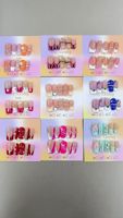 Faux ongles press-on faits main, 10 pièces, design amande, pour salon de manucure, sélection aléatoire