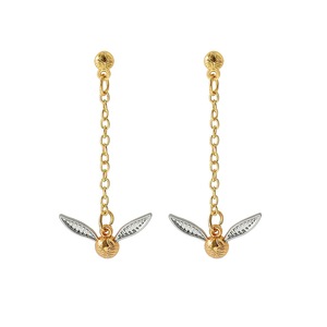 Boucles <span class=keywords><strong>d</strong></span>'oreilles Golden Quidditch Little Thief, accessoires de cosplay, cadeaux pour fans, boucles <span class=keywords><strong>d</strong></span>'oreilles pour filles, dessin animé - Product Image 1