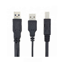 Échantillon Gratuit - Câble Adaptateur Répartiteur en Y USB 3.0 A Mâle vers 2.0 A Mâle vers 3.0 B Mâle pour Imprimante