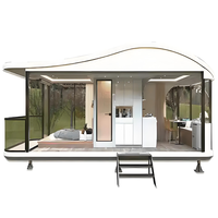 La Casa Prefabricada de Cabina Espacial de Ensamblaje Rápido Más Vendida: una Cabina Espacial Móvil de Lujo Diseñada para Hoteles Turísticos, Casas Prefabricadas Modernas