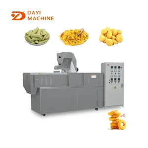 automatic industrial puffed corn snack make extruder machine puffed corn chips snacks production line
