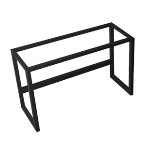 Bases de table en acier forgé au design moderne Pieds en métal en fonte pour bureau à domicile, café, salle à manger et meubles de restaurant - Product Image 1