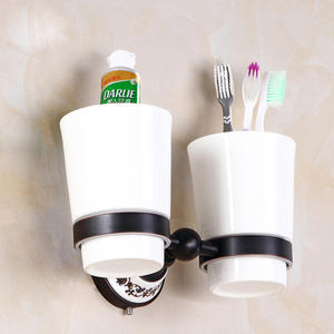 Ensemble de porte-serviettes de bain en <span class=keywords><strong>cuivre</strong></span> noir, porte-serviettes de toilette, porte-serviettes mural, porte-serviettes suspendu, porte-serviettes de salle de bain, quincaillerie de salle de bain - Product Image 5